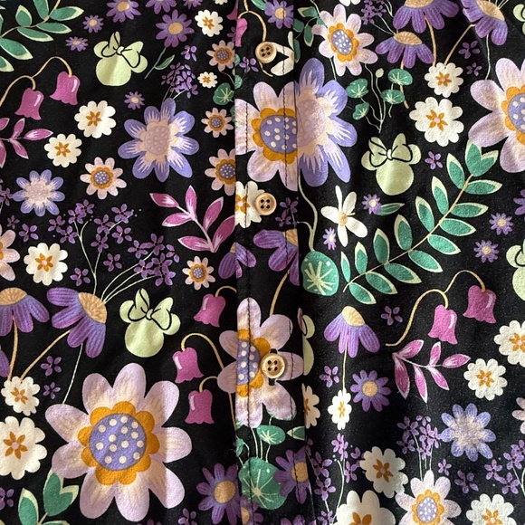 Her Universe Disney Floral Button Down Shirt - Picture 2 of 9